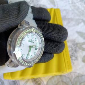 Relgio Invicta Pro Diver Feminino - 40mm, Branco/verde (39495)
