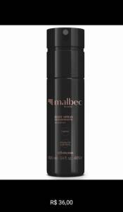 Desodorante Colnia Body Spray Malbec Black 100ml