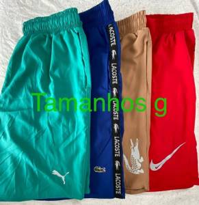 Bermudas Tactel Com Elastano Tamanhos M/g