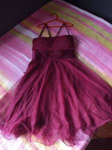 Vestido Vinho Curto