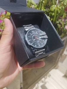 Relogio Masculino Prata Diesel 10 Bar Grande Entrega Gratis