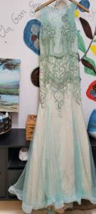 Vestido Longo Verde Brilho