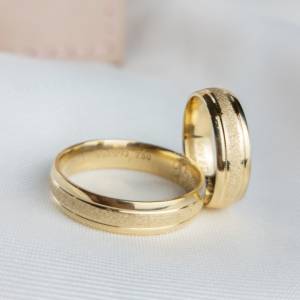 Alianas Ouro 18k - Modelo Berlim