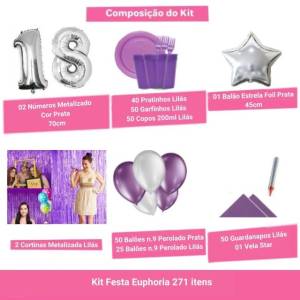 Kit Festa Euphoria - 271 Itens