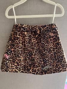 Short Saia Cris Barros Mini Animal Print Infantil Original