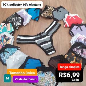 Calcinha Bsica Simples