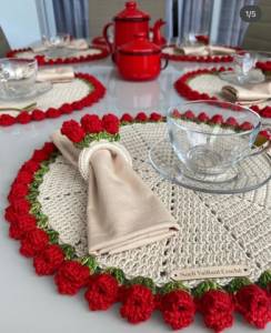 Jogo De Sousplast Tulipa