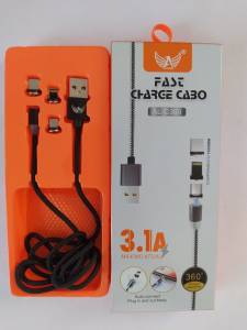 Cabo Magntico Usb 3 Em 1