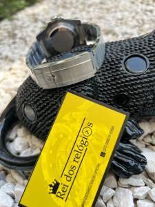 Rolex Submariner Clssico Prata E Preto