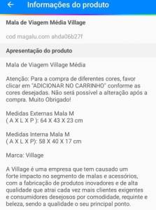 Vendo Mala