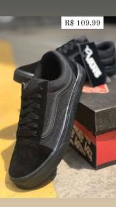 Tnis Vans Preto A Pronta Entrega Frete Grtis