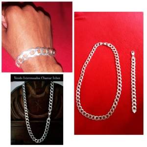 Conjunto Corrente E Pulseira De Prata 925