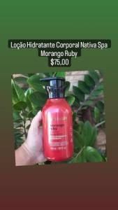 Creme Hidratante Nativa Spa Morango Ruby
