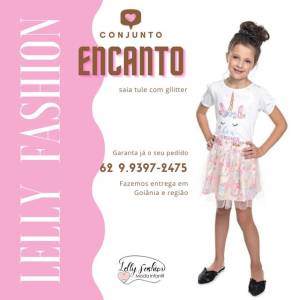 Conjunto Infantil Fashion De 0 A 6 Anos