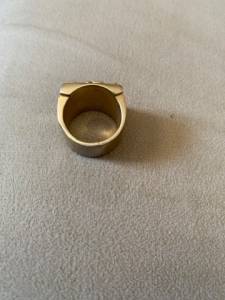 Anel De Prata 925  Banhado A Ouro 18k