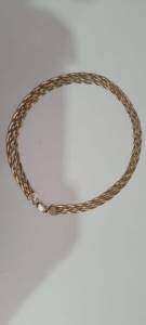 Gargantilha De Prata Banhado A Ouro