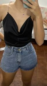 Blusa Acetinada Zara