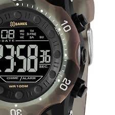 Relgio X-games Robusto Camuflagem Militar Prova D?gua Novo Lacrado!