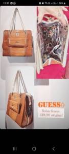 Bolsa De Couro Verniz Croco Guesss