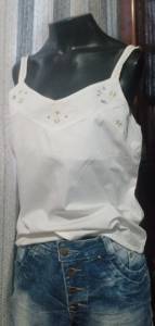 Blusa Branca De Alcinha Com Bordado - P