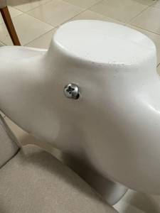 Pedestal Cromado Com Manequim
