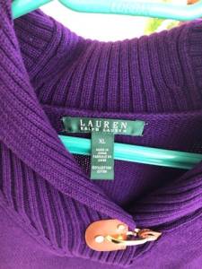 Tricot Ralph Lauren Roxo - Tamanho Xl