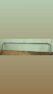 Arara De Parede De Inox Reforada Loja Cabideiro