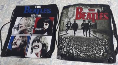 Mochila Bolsa Sacola Com Ala (beatles)