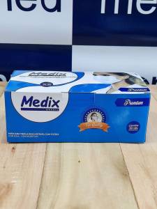 Mascara Tripla C/elast Azul 50un Caixa