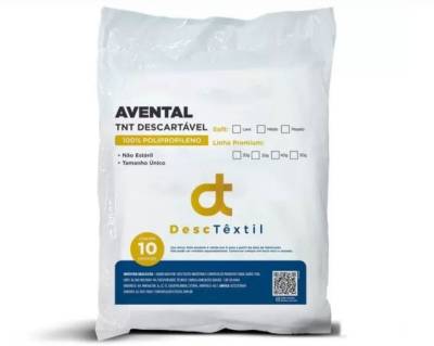 Avental Descartvel Tnt Branco