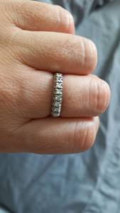 Aliana Em Ouro Branco 18k