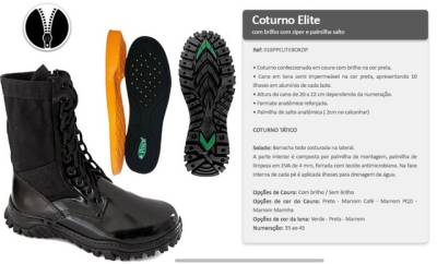 Coturno Price Elite Preto Brilho Tamanho 41
