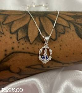 Colar Feminino Nossa Senhora(prata925)
