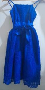 Vestido Azul Royal Infantil Maluzinha