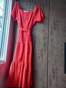Vestido Vermelho Midi