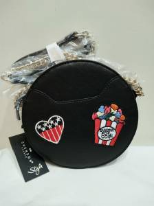 Bolsa Feminina Preta Transversal Nova