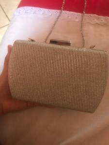Bolsa De Festa Prata