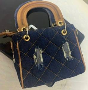 Bolsa Jeans Em timo Estado De Conservao