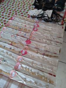 Lote Com Pulseiras, Tornozeleiras E Gargantilhas