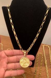 Corrente Cartier Feito Em Moeda Antiga