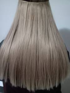 Cabelo Loiro Aplique No Fio Invisivel Orgnico