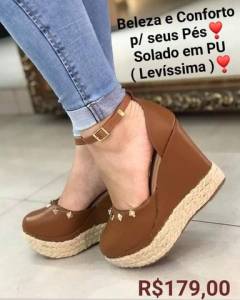 Sandlias Anabela, Super Leve E Confortveis!!! Calados E Bolsas Em Geral!