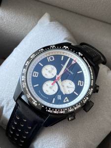 Relgio Masculino Mont Blanc Time Walker Preto!