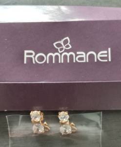 Brinco Rommanel Formato Gatinho