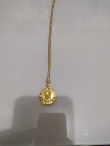 Vendo Corrente Foleada A Ouro Com Pingente!