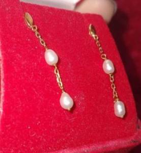 Brinco De Ouro Com Pedras