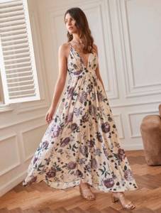 Vestido De Festa, Novo, Nunca Usado, Florido