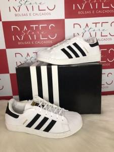 Tnis Adidas Superstar N 39 Primeira Linha Calado Masculino Feminino
