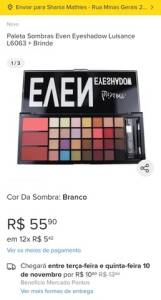 Paleta Sombras Even Eyeshadow Luisance L6063 + Brinde