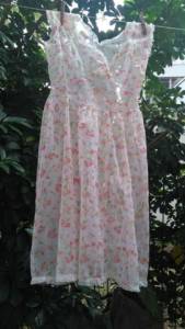 Camisola Transparente Floral Tam: P